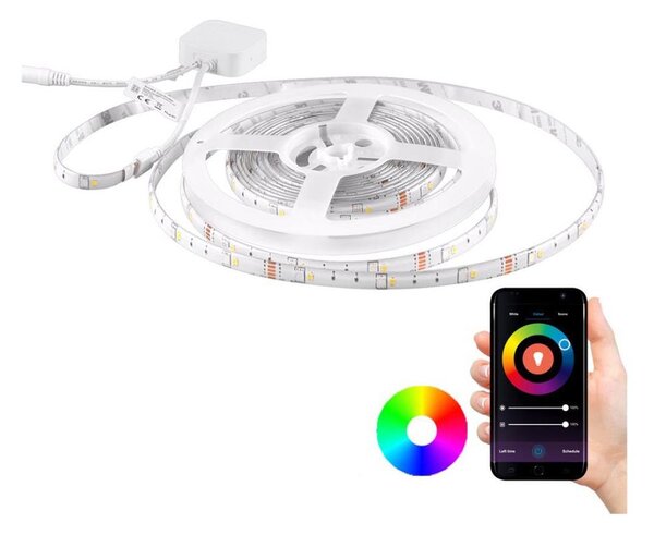 Banda LED RGB reglabilă Wi-Fi 5m, 16W, 230V, funcție muzicală Tuya