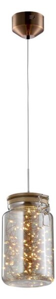 Klausen 142029 - Candelabru LED pe cablu JAR LED/5W/230V cupru/lemn