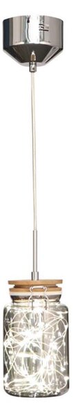 Klausen 142030 - Candelabru LED SHOCK pe cablu LED/5W/230V crom lucios/lemn