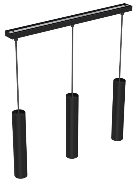 Lustră pe cablu RAITO 3xGU10/8W/230V neagră