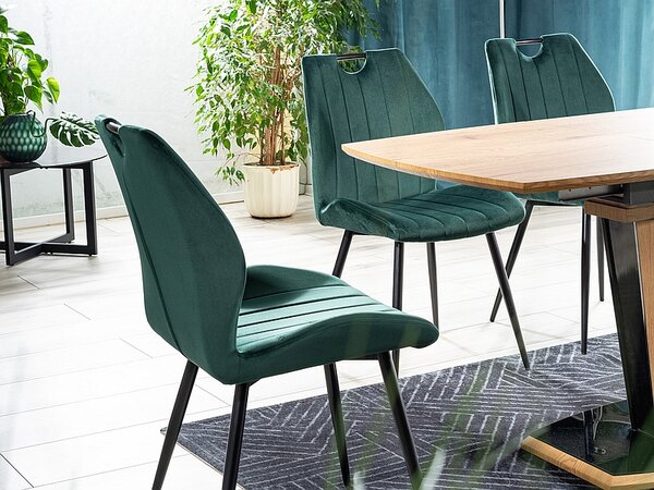 Scaun de sufragerie Althea (Galben + Negru). Promo -7%. 1049873