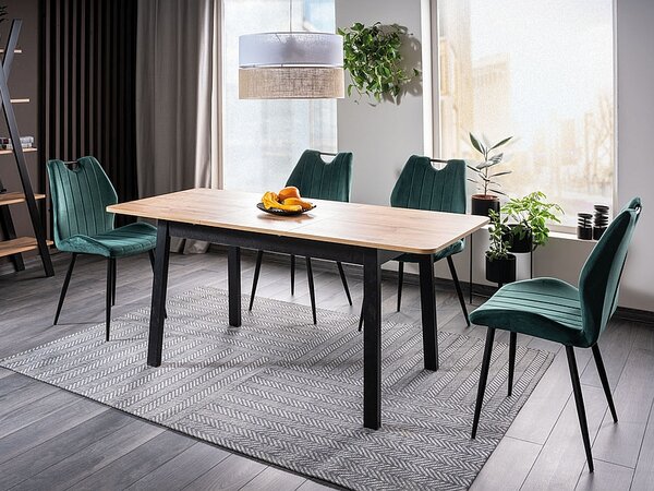 Scaun de sufragerie Althea (Galben + Negru). Promo -7%. 1049873