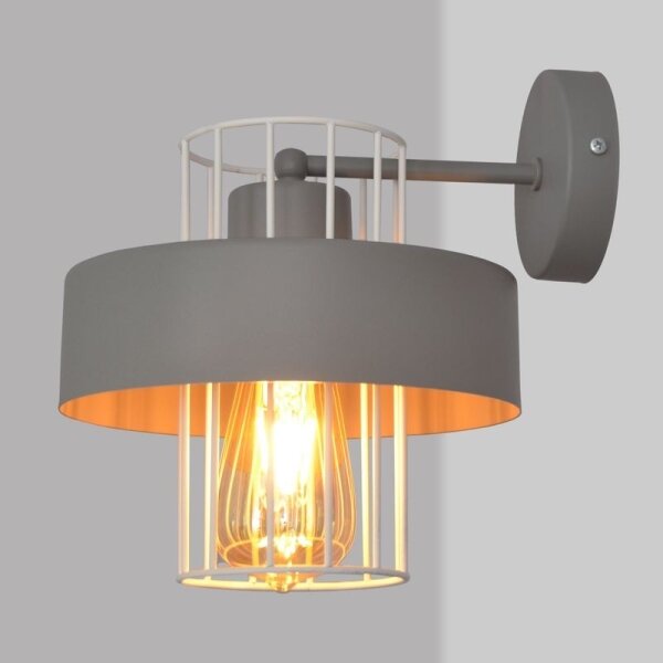 Aplică VOLTA 1xE27/15W/230V gri