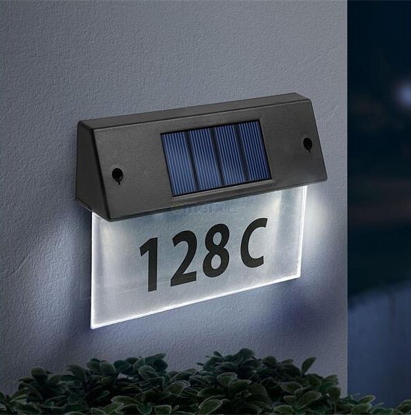 Număr LED solar de casă LED/1,2V/600 mAh IP44