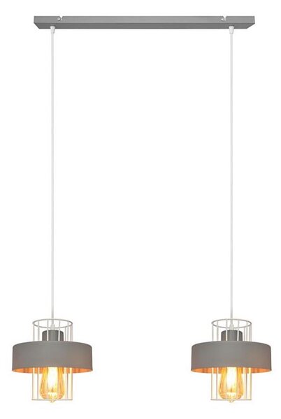 Lustră pe cablu VOLTA 2xE27/15W/230V gri