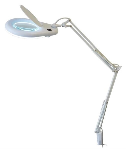 Lampă LED de masă cu lupă LED/9W/230V albă/crom