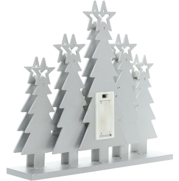 Decorațiune LED de Crăciun Retlux LED/2xAAA brazi