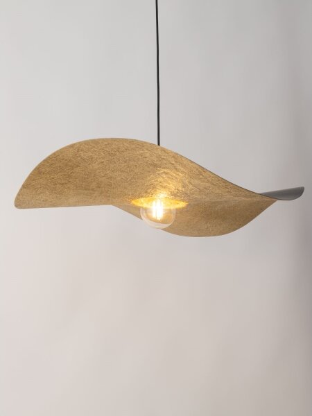 Lustră pe cablu KAPELLO 1xE27/60W/230V d. 76 cm neagră/aurie