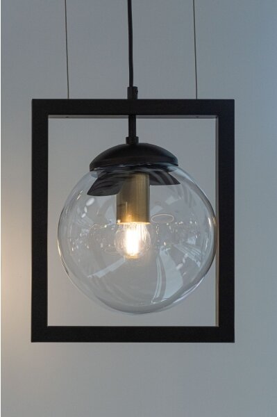 Lustră pe cablu REY 1xE27/7W/230V neagră Klausen 111023