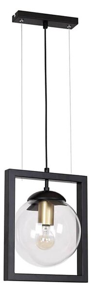Lustră pe cablu REY 1xE27/7W/230V neagră Klausen 111023