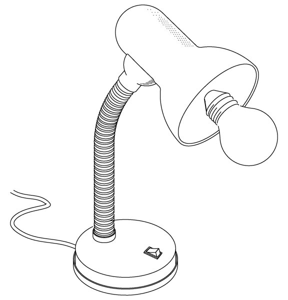 Eglo 90977 - Lampa de masa BASIC 1 1xE27/40W/230V