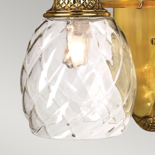 Aplică LED pentru baie PLANTATION 1xG9/3W/230V IP44 aurie Hinkley