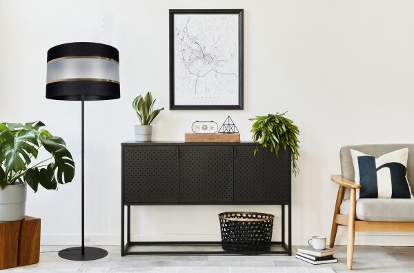 Lampadar CORAL 1xE27/60W/230V negru