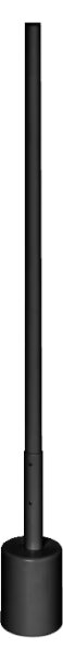 Lampadar LED RGBW dimabil SMART+ FLOOR LED/8W/230V Wi-Fi negru Ledvance + telecomandă