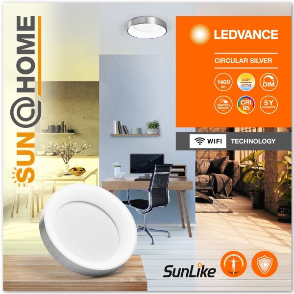 Ledvance SUN@HOME CIRCULAR LED 18,5W 230V Wi-Fi plafonieră dimabilă