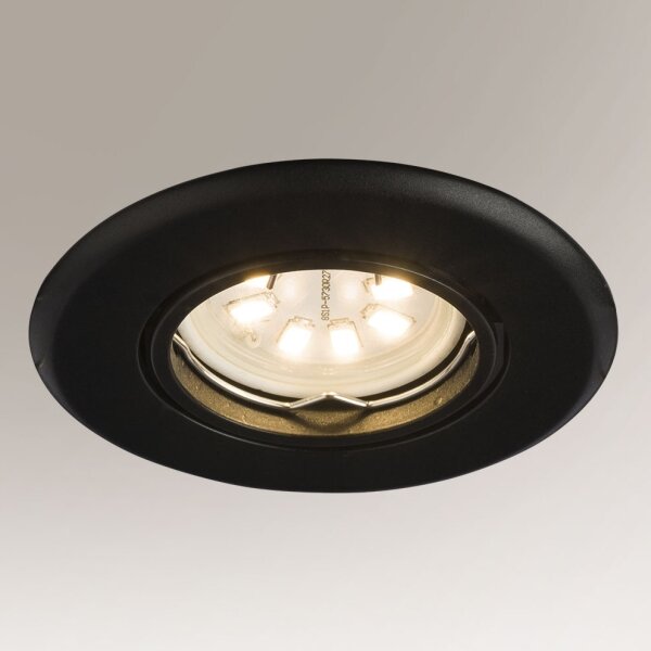 Plafonieră încastrată TOKIO 1xGU10/15W/230V neagră Shilo 3329