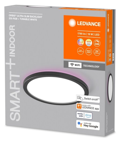 Plafonieră LED RGBW dimabilă SMART+ ORBIS LED/19W/230V Wi-Fi Ledvance