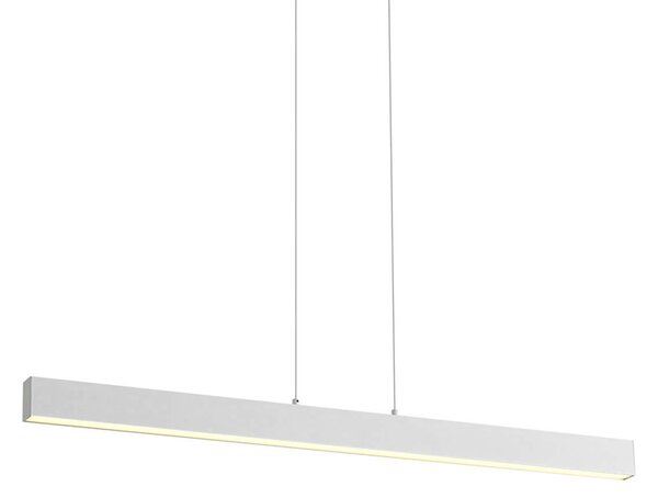 Lampă suspendată albă incl. LED cu dimmer în 3 trepte 2700-4000K cu comutator DIP - Keane