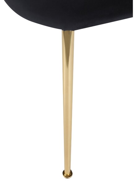 Scaun Ganta Black negru/auriu