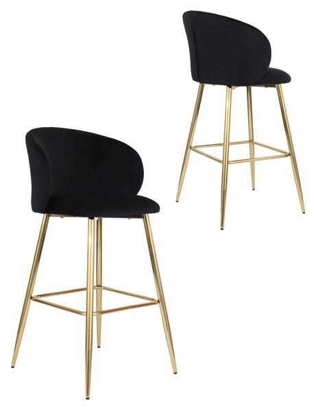 Scaun de bar Ganta Gold negru