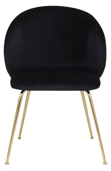 Scaun Ganta Black negru/auriu