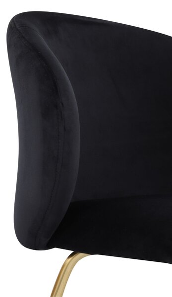 Scaun Ganta Black negru/auriu
