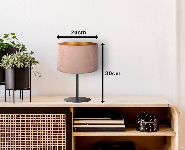 Lampă de masă Duolla ROLLER 1xE14/15W/230V d. 20 cm bej/auriu