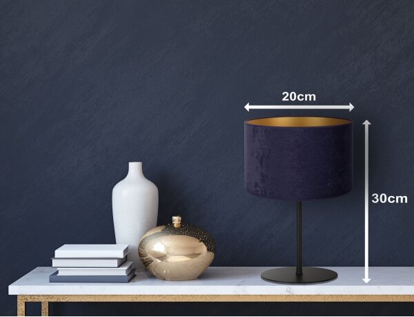 Lampă de masă Duolla ROLLER 1xE14/15W/230V d. 20 cm albastru/auriu