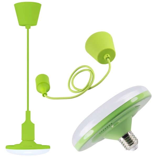 LED Lampa suspendata KIKI 1xE27/10W/230V verde