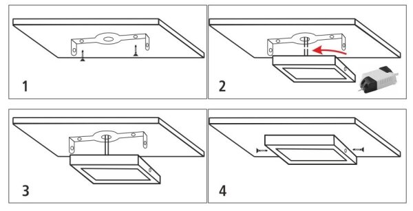 Plafonieră LED/12W/230V 2700K