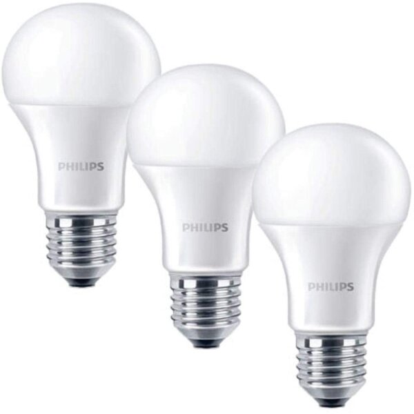 SET 3x bec LED Philips E27/5,5W/230V 2700K