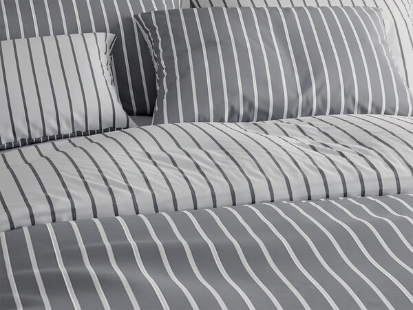 Lenjerie de pat din bumbac Renforce CAPRIVI gri cu nasture Dimensiunile lenjeriei: 70x90 cm, 140x200 cm
