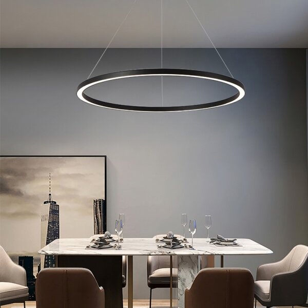 Immax NEO 07158-B80 - Lustr LED FINO 60W 230V Tuya negru + DO
