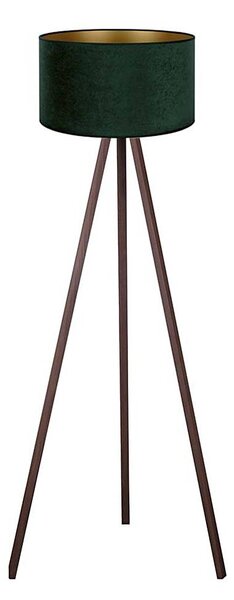 Lampadar VELVET 1xE27/60W/230V maro/verde Brilagi