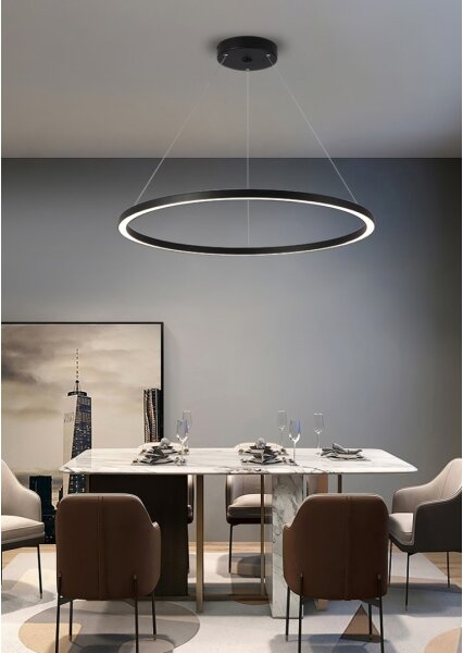 Immax NEO 07158-B80 - Lustr LED FINO 60W 230V Tuya negru + DO