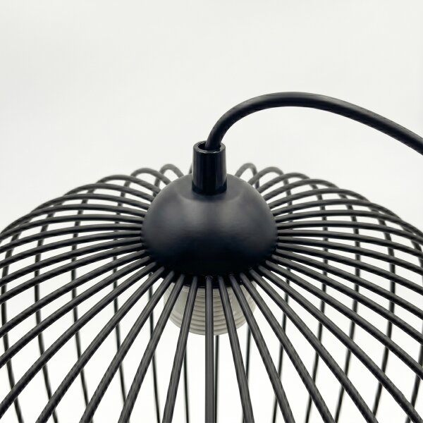 Lustră suspendată pe cablu DESTELLO, 1xE27/15W/230V, diam. 32 cm, negru