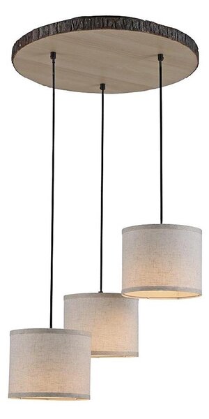 Lustră pe cablu BARK 3xE27/40W/230V Leuchten Direkt 11236-79