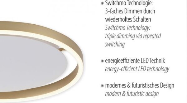 Plafonieră LED dimabilă RITUS LED/20W/230V Leuchten Direkt 15391-60