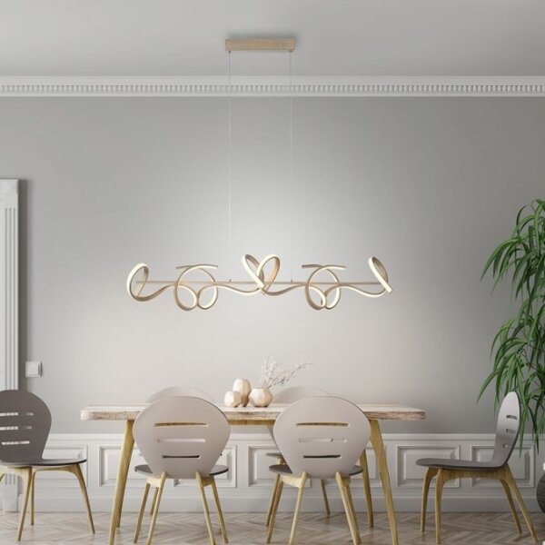 Lustră LED pe cablu dimabilă CURLS LED/40,8W/230V Leuchten Direkt 19033-60