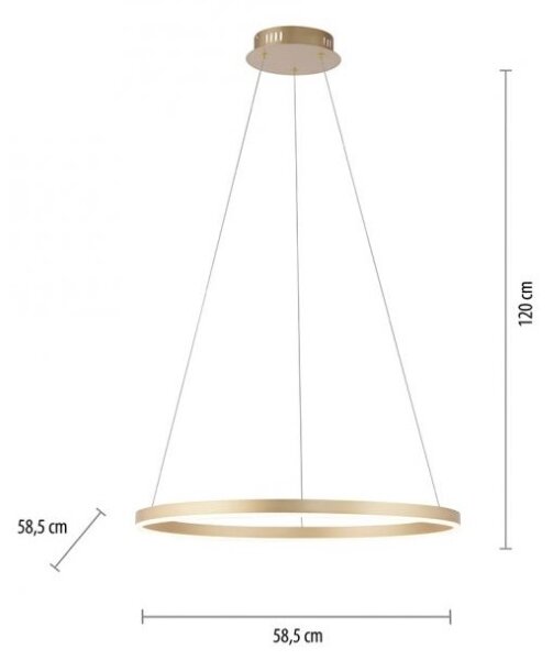 Lustră LED pe cablu dimabilă RITUS LED/28W/230V Leuchten Direkt 15394-60