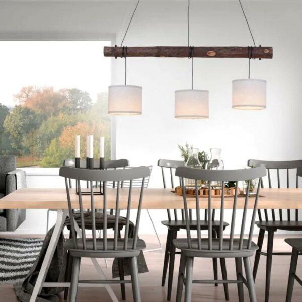 Lustră pe cablu BARK 3xE27/40W/230V Leuchten Direkt 11238-79