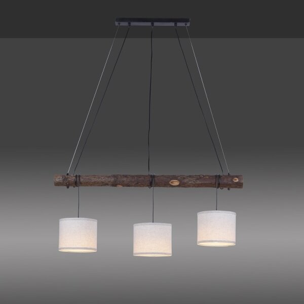 Lustră pe cablu BARK 3xE27/40W/230V Leuchten Direkt 11238-79
