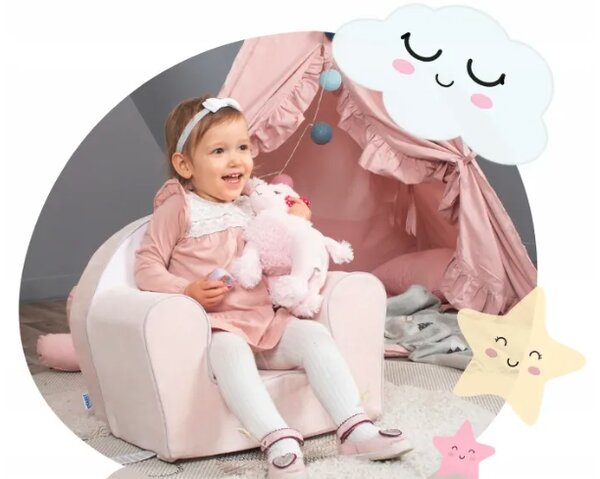 Scaun pentru copii din spumă 51 x 33 x 42 cm prințesă