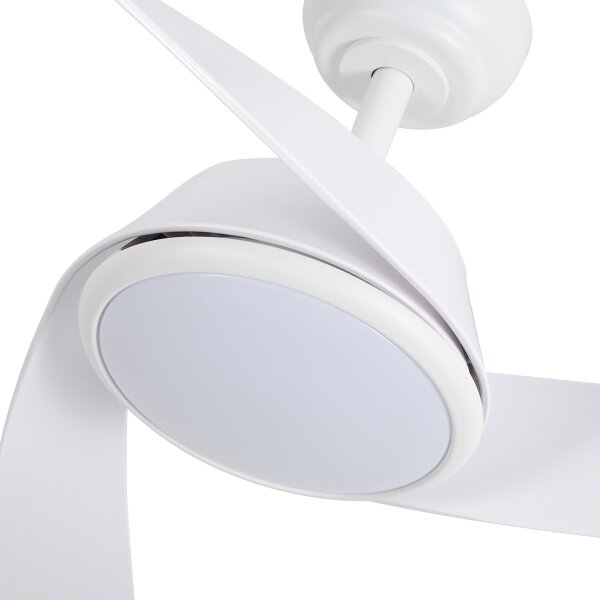 ZEVENTI - Ventilator de tavan LED AERYS LED/24W/230V Wi-Fi Tuya alb + telecomandă