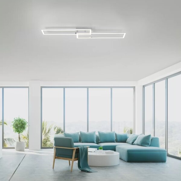 Lustră LED aplicată dimabilă IVEN 2xLED/18W/230V Leuchten Direkt 14691-55 + telecomandă