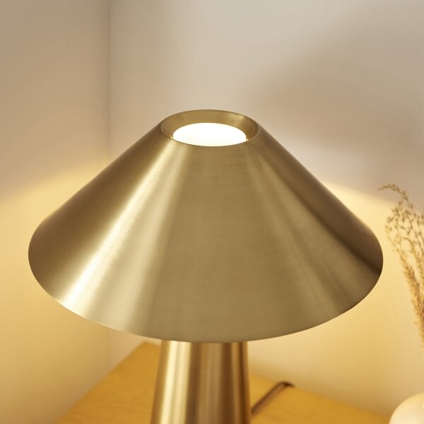 Endon 118685 - Lampă de masă ISAK, 1xE27/10W/230V, aurie