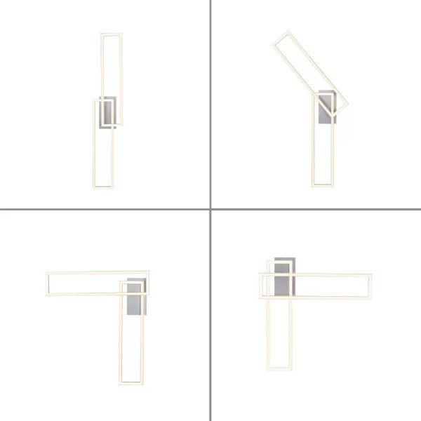 Lustră LED aplicată dimabilă IVEN 2xLED/18W/230V Leuchten Direkt 14691-55 + telecomandă