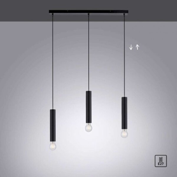 Lustră pe cablu BRUNA 3xE27/60W/230V alamă Leuchten Direkt 15618-18