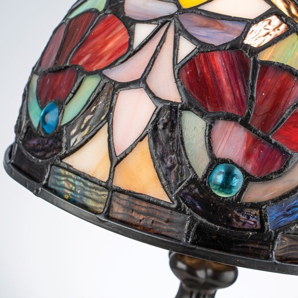 Lampă de masă Tiffany Quoizel LARISSA QZ-LARISSA-TL-S, 1xE14/40W/230V