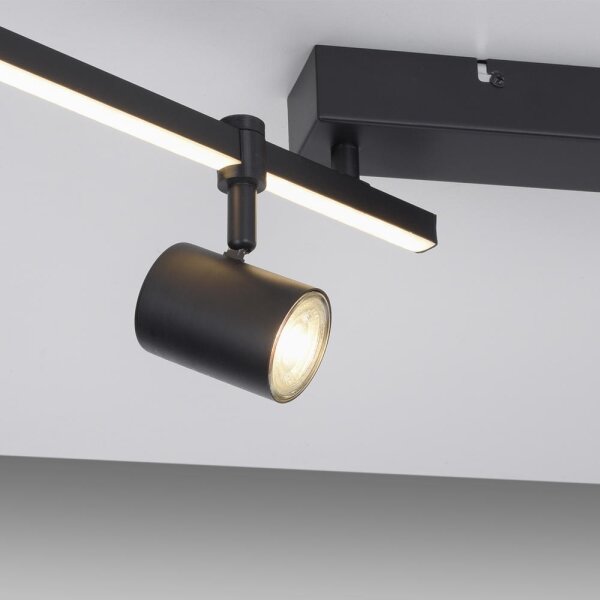 Paul Neuhaus 6525-18 - Spot LED BARIK 4xGU10/4,5W/230V + LED/10W